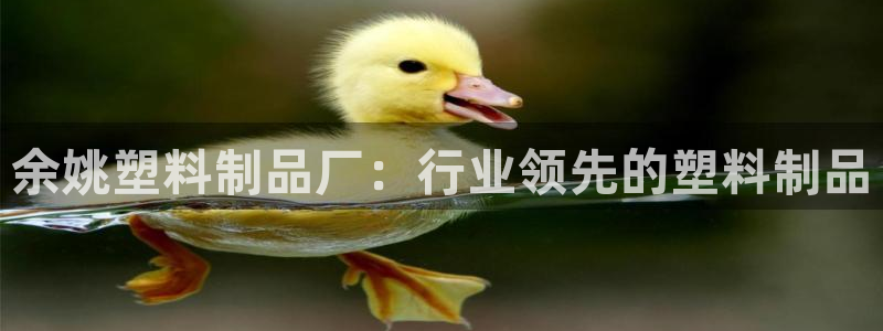太阳app官方下载：余姚塑料制品厂：行业领先的塑料制品