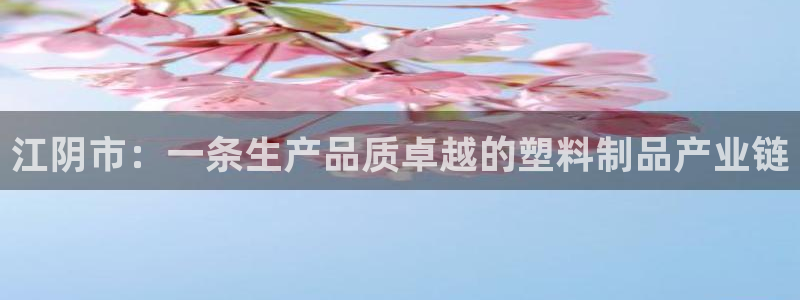太阳游戏成语：江阴市：一条生产品质卓越的塑料制品产业链