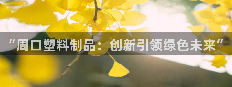 太阳app官方：“周口塑料制品：创新引领绿色未来”