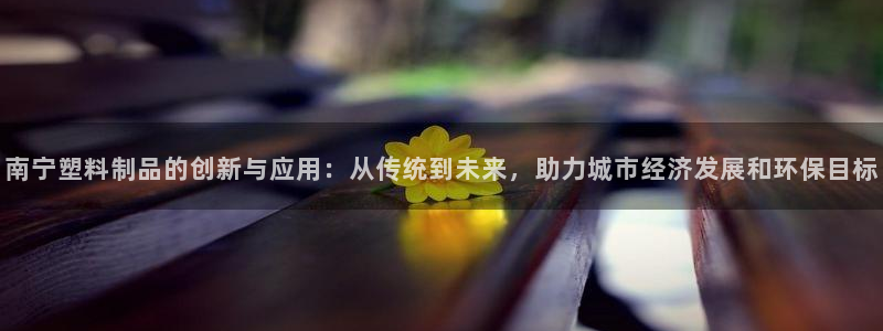 太阳1城集团网址查询：南宁塑料制品的创新与应用：从传统到未来