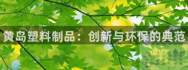 太阳集团电子游戏官网：黄岛塑料制品：创新与环保的典范